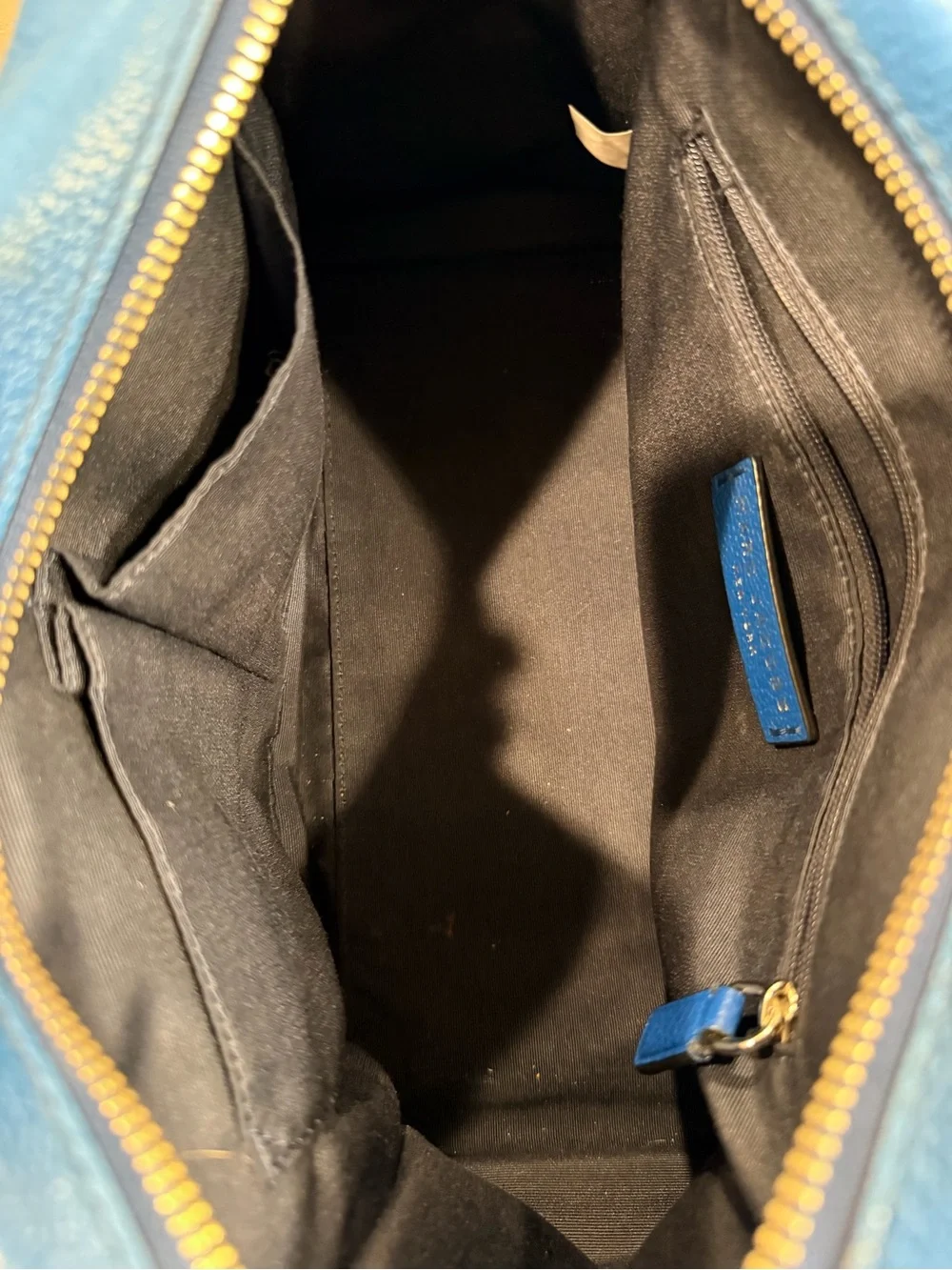 Marc Jacobs Electric Blue Pebbled Leather Satchel - Picture 8 of 9